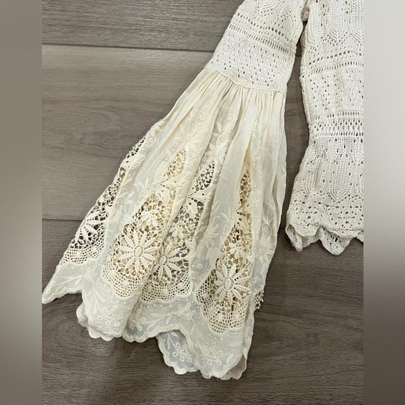 Free People Once Upon a Time Blouse Shirt Size S - Picture 5 of 11